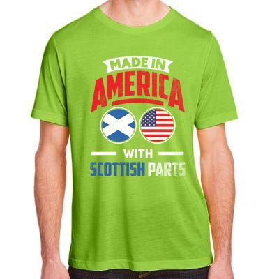 Made In America With Scottish Parts Scotland Pride Gift Adult ChromaSoft Performance T-Shirt