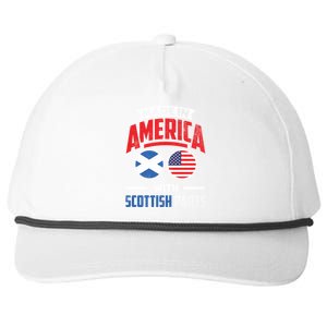 Made In America With Scottish Parts Scotland Pride Gift Snapback Five-Panel Rope Hat