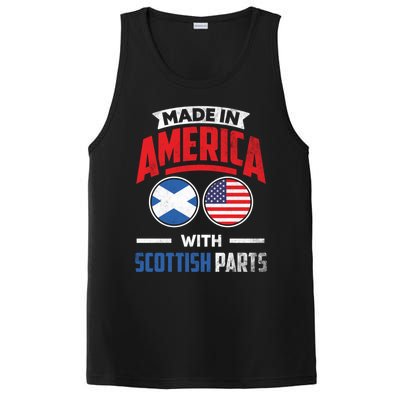 Made In America With Scottish Parts Scotland Pride Gift PosiCharge Competitor Tank