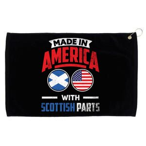 Made In America With Scottish Parts Scotland Pride Gift Grommeted Golf Towel