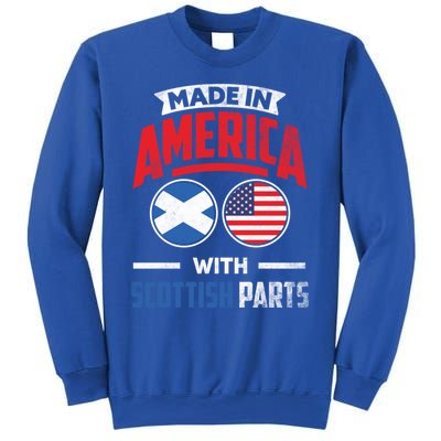 Made In America With Scottish Parts Scotland Pride Gift Sweatshirt