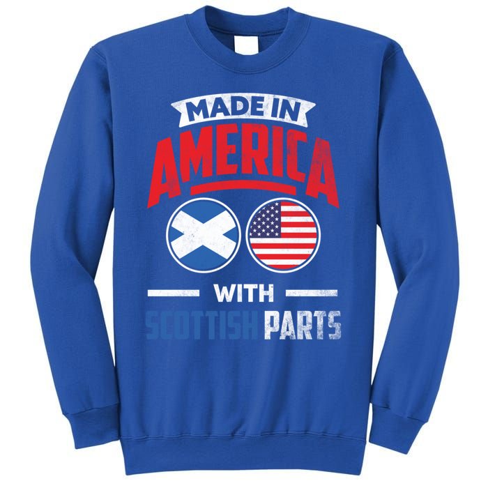 Made In America With Scottish Parts Scotland Pride Gift Sweatshirt