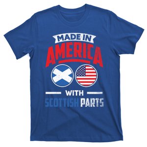 Made In America With Scottish Parts Scotland Pride Gift T-Shirt