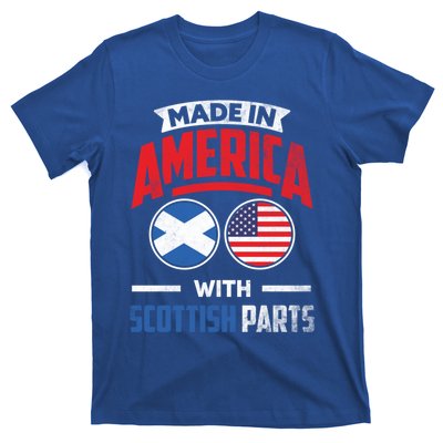 Made In America With Scottish Parts Scotland Pride Gift T-Shirt