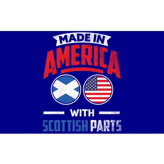 Made In America With Scottish Parts Scotland Pride Gift Bumper Sticker