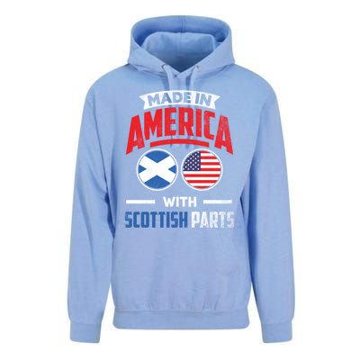 Made In America With Scottish Parts Scotland Pride Gift Unisex Surf Hoodie