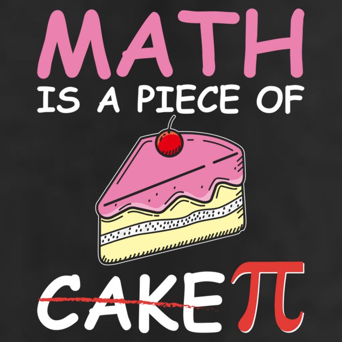 Math Is A Piece Of Cake Pi Geeky Math Nerdy Funny Pi Day Gift 7 Panel Mesh Trucker Snapback Hat