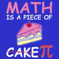 Math Is A Piece Of Cake Pi Geeky Math Nerdy Funny Pi Day Gift 16 in Basic Backpack