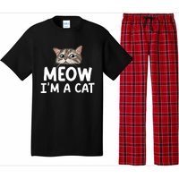 Meow IM A Cat Funny Halloween Costume Spooky Pet Lover Pajama Set