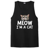 Meow IM A Cat Funny Halloween Costume Spooky Pet Lover PosiCharge Competitor Tank