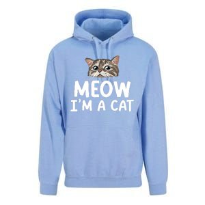 Meow IM A Cat Funny Halloween Costume Spooky Pet Lover Unisex Surf Hoodie