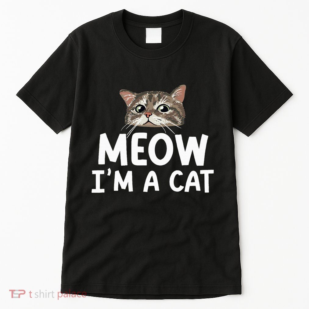 Meow I'm A Cat Funny Halloween Costume Spooky Pet Lover Tall T-Shirt