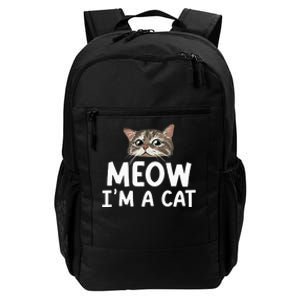 Meow I'm A Cat Funny Halloween Costume Spooky Pet Lover Daily Commute Backpack