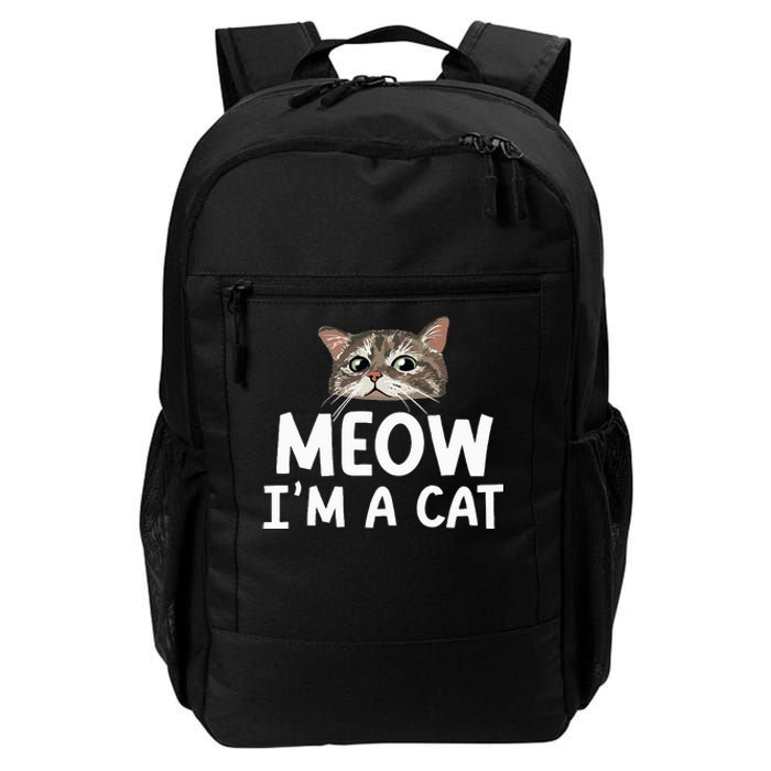 Meow I'm A Cat Funny Halloween Costume Spooky Pet Lover Daily Commute Backpack