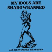 My Idols Are Shadowbanned And All My Enemies Are Verified Tie Dye Hoodie