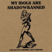 My Idols Are Shadowbanned And All My Enemies Are Verified Cotton Canvas Backpack
