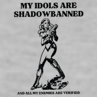 My Idols Are Shadowbanned And All My Enemies Are Verified Ladies PosiCharge Tri-Blend Wicking Tank