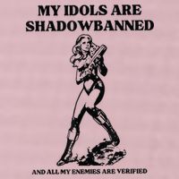 My Idols Are Shadowbanned And All My Enemies Are Verified 25L Jumbo Tote