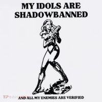 My Idols Are Shadowbanned And All My Enemies Are Verified Crop Top