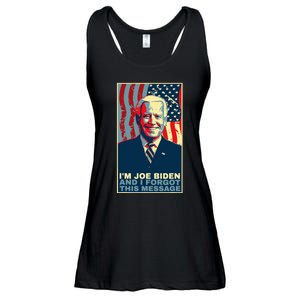 Meme I Am Joe Biden And I Forgot This Message Gift Ladies Essential Flowy Tank