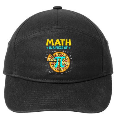 Math Is A Piece Of Pizza Bitcoin Start Pi Day 3.14 7-Panel Snapback Hat