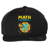 Math Is A Piece Of Pizza Bitcoin Start Pi Day 3.14 Wool Snapback Cap