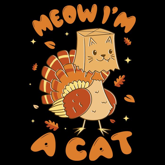 Meow I'm A Cat Funny Turkey Thanksgiving City Backpack