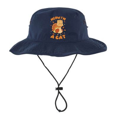 Meow I'm A Cat Funny Turkey Thanksgiving Bucket Hat