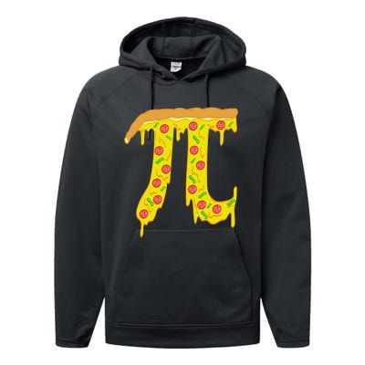 Math Is A Piece Of Pizza Bitcoin Start Pi Day 3.14 Performance Fleece Hoodie