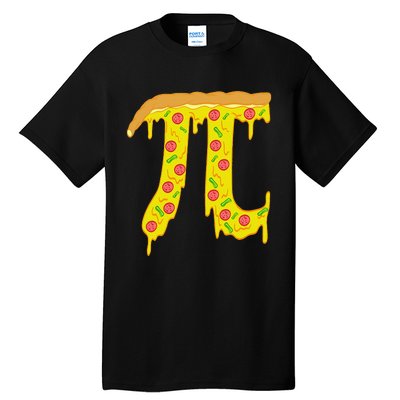 Math Is A Piece Of Pizza Bitcoin Start Pi Day 3.14 Tall T-Shirt