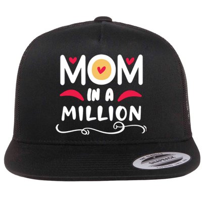 Mom In A Million Flat Bill Trucker Hat