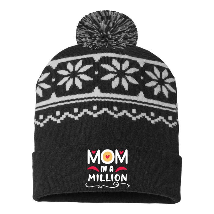 Mom In A Million USA-Made Snowflake Beanie