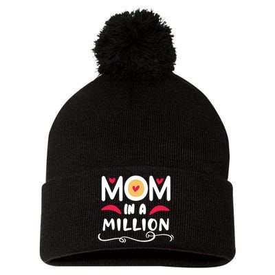 Mom In A Million Pom Pom 12in Knit Beanie