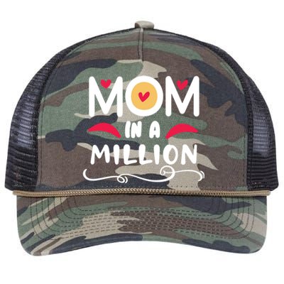 Mom In A Million Retro Rope Trucker Hat Cap