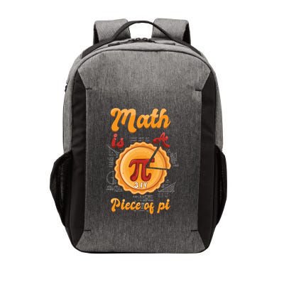 Math Is A Piece Of Pi Symbol Pie Math Day Love Happy Pi Day Funny Gift Vector Backpack