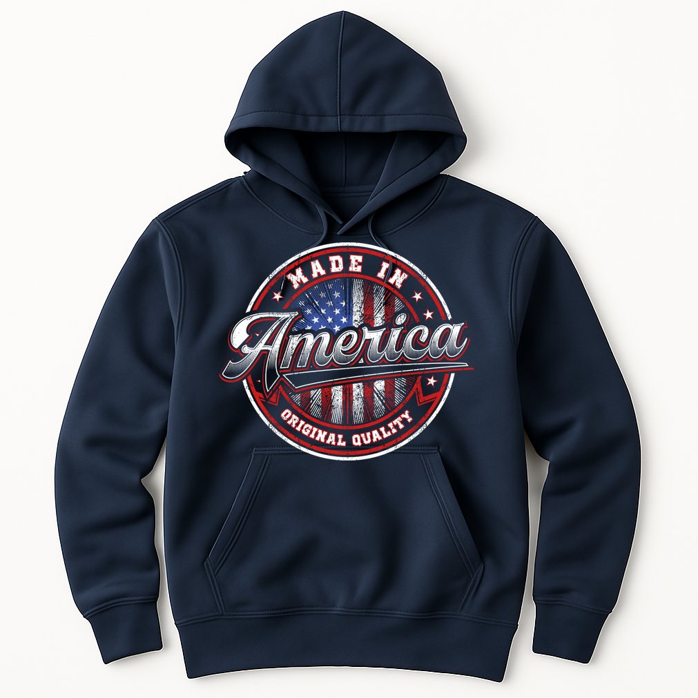 Made In America USA Flag Original Quality Hoodie