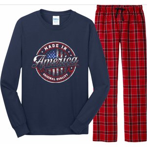 Made In America USA Flag Original Quality Long Sleeve Pajama Set