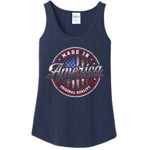 Made In America USA Flag Original Quality Ladies Essential Tank