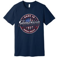 Made In America USA Flag Original Quality Premium T-Shirt