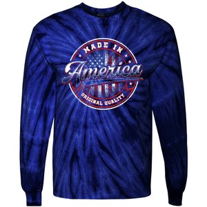 Made In America USA Flag Original Quality Tie-Dye Long Sleeve Shirt