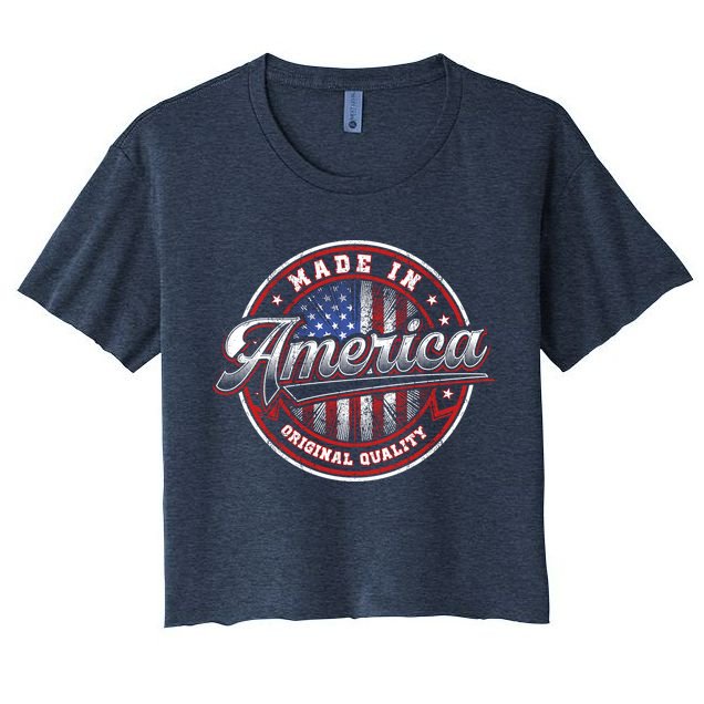 Made In America USA Flag Original Quality Crop Top