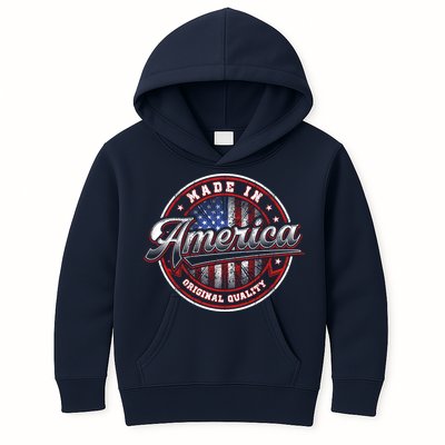 Made In America USA Flag Original Quality Kids Hoodie
