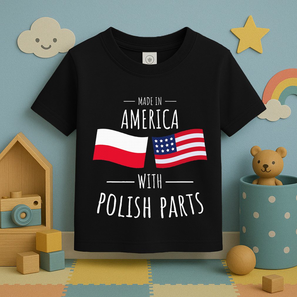 Made In America With Polish Parts Polish American Toddler T-Shirt