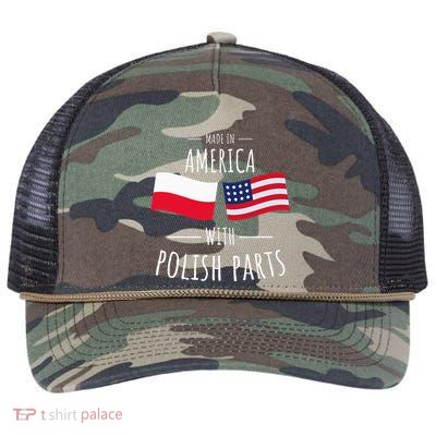 Made In America With Polish Parts Polish American Retro Rope Trucker Hat Cap