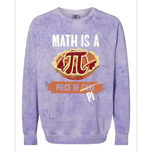 Math Is A Piece Of Pi Meaningful Gift Pi Day Meaningful Gift Colorblast Crewneck Sweatshirt