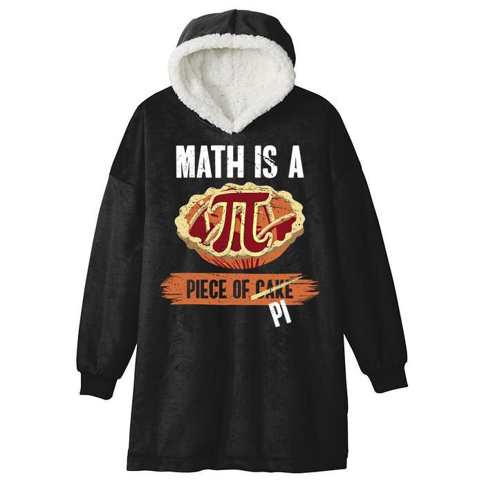 Math Is A Piece Of Pi Meaningful Gift Pi Day Meaningful Gift Hooded Wearable Blanket