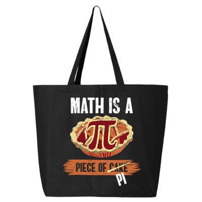 Math Is A Piece Of Pi Meaningful Gift Pi Day Meaningful Gift 25L Jumbo Tote