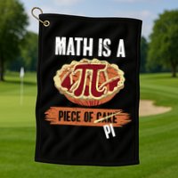 Math Is A Piece Of Pi Meaningful Gift Pi Day Meaningful Gift Golf Towel