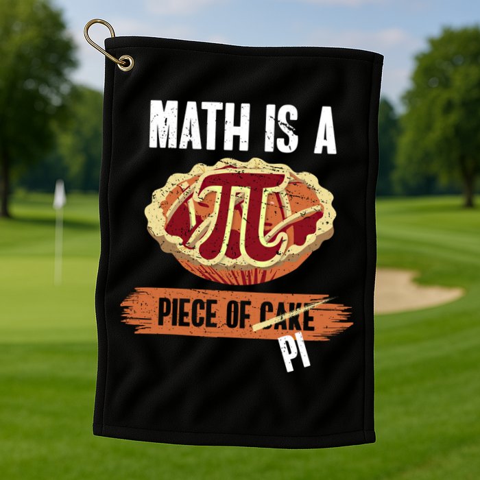 Math Is A Piece Of Pi Meaningful Gift Pi Day Meaningful Gift Golf Towel