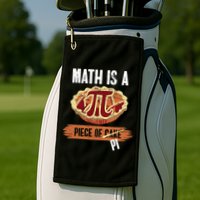 Math Is A Piece Of Pi Meaningful Gift Pi Day Meaningful Gift Golf Towel